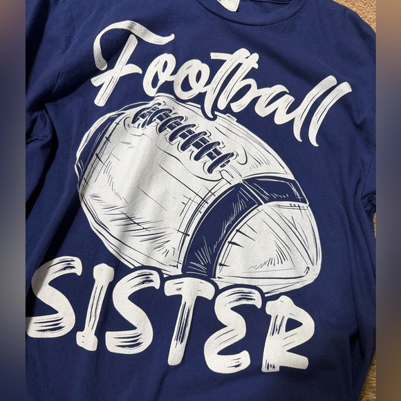 Football Sister Blue Women’s T-Shirt - Picture 2 of 2